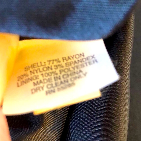 EXPRESS DESIGN STUDIO Black Single Breasted Blazer Suit Jacket 6 MSRP $158 - Picture 6 of 6